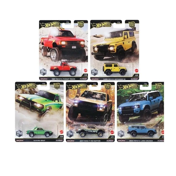 Hot Wheels Car Culture 2025 "HW Off Road" H Case 10 Cars, FPY86-961H Seal Case - Picture 4 of 9